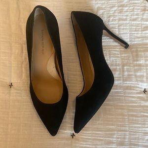 Banana Republic Black Suede Heels, size 6